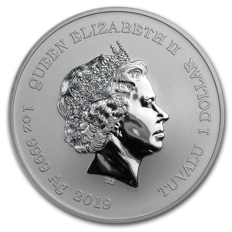2019 Tuvalu 1 oz Silver The Simpsons: Homer (Abrasions) - Walmart.com
