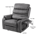 thumbnail image 5 of JUUXO Lay Flat Recliner with Tabletop - Wireless Phone Charger, Cup Holder & Lumbar Pillow - Dual Motor Lift Chair Fully Recline Length 74.8 inches - Perfect for Big & Tall - 400 lbs Capacity, 5 of 7