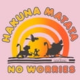 thumbnail image 2 of Girl's Lion King No Worries Vibrant Sunshine  Graphic Tee Light Pink X Large, 2 of 4