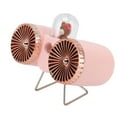 thumbnail image 1 of USB Desk Fan, Retro Appearance Desktop Fan USB Charging  For Home Pink, 1 of 8