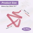 thumbnail image 2 of Uxcell Dance Ribbons, Gymnastics Dance Streamers with Non-Slip Wand Dance Flag Lotus Pink, 2 of 7