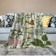 thumbnail image 2 of ARISTURING Vintage Wildflower Herbs Floral Blanket, Soft Blankets Flannel Bed Throw Cozy Lightweight Plush Gifts for Women Girls Sofa Couch Bedroom Living Rooms Warm All Season, Home Decor, 2 of 6