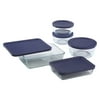 Pyrex® Simply Store, Meal Prep Containers, Blue, 10 Piece set