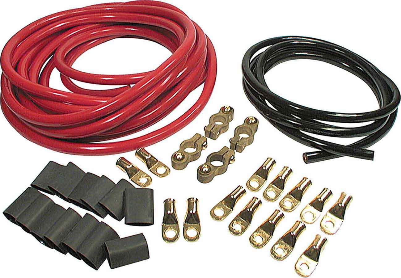 Allstar Performance 2 Gauge Red/Black Dual Battery Cable Kit P/N 76112