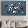 thumbnail image 6 of Heart Design Happy Father's Day Banner Red Heart Decorative Stars Typography for Love Celebration Home Decoration Gift, 6 of 7
