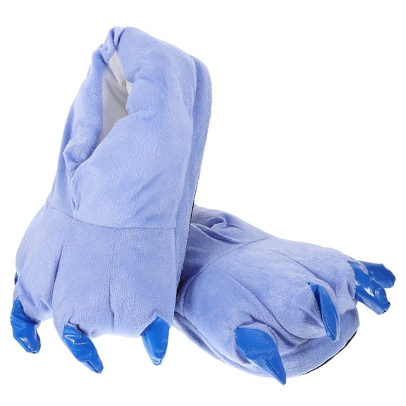 Masteelf Slippers Men Women Plush Animal Claw Shoes Winter Accessories Blue