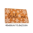 thumbnail image 3 of Christmas Welcome Doormat for Front Door, Winter Snowflake Door Rug, Farmhouse Non-Slip Mat for Indoor Outdoor Porch, Balcony & Home Decor, 15.7x23.6 Inches, 3 of 7