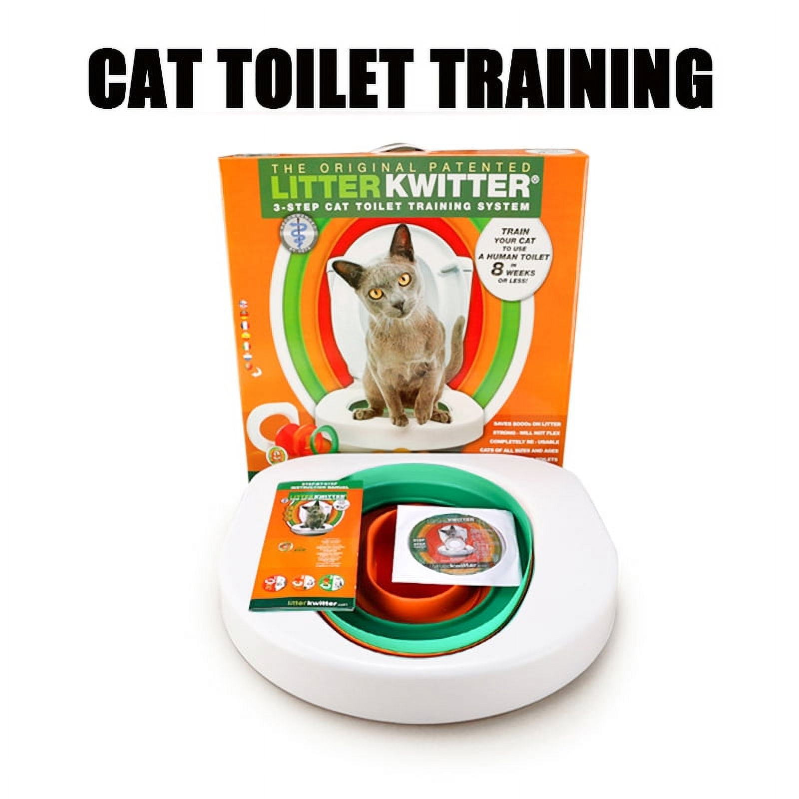 Plastic Cat Toilet Training Kit Litter Box Puppy Cat Litter Mat Cat Toilet Trainer Toilet Pet Cleaning Cat Training Product Walmart