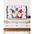 thumbnail image 3 of Outdoor TV Cover 30 to 32 Inch Weatherproof, Gnomes 4th of July Waterproof TV Screen Protector for Outside Decor with Zipper and Pocket 30"L x 19"H&nbsp; , Patriotic Red Blue Stars Grey Plaid, 3 of 7