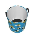 thumbnail image 3 of Fotbe Laundry Hamper With Durable Leather Laundry Basket Flying Bees Thickened Waterproof Round Collapsible Laundry Hamper, Dirty Clothes Laundry Basket, 3 of 8