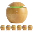 thumbnail image 1 of Humidificador difusor color café claro130 ml luces LED EL MUSHASHO Humidificador con luz led 001, 1 of 3