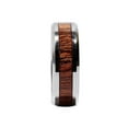 thumbnail image 4 of Metals Jewelry Men / Women 8mm Tungsten Carbide Rosewood Inlay Wedding Ring Comfort Fit Size 10, 4 of 5