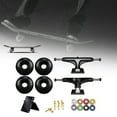 thumbnail image 4 of Ejes de monopatín, ruedas de 52 mm, rodamientos de monopatín ABEC-11, accesorios de herramientas de repuesto de monopatín, almohadillas de monopatín, Almohadillas Negro Negro, 4 of 8