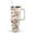Boho Flower2, variant on Pink Bow Floral Tumbler with Straw and Lid 40oz Watercolor Bow Flower Stainless Steel Cup with Handle Pink Travel Coffee Tumbler Cup for Home Office