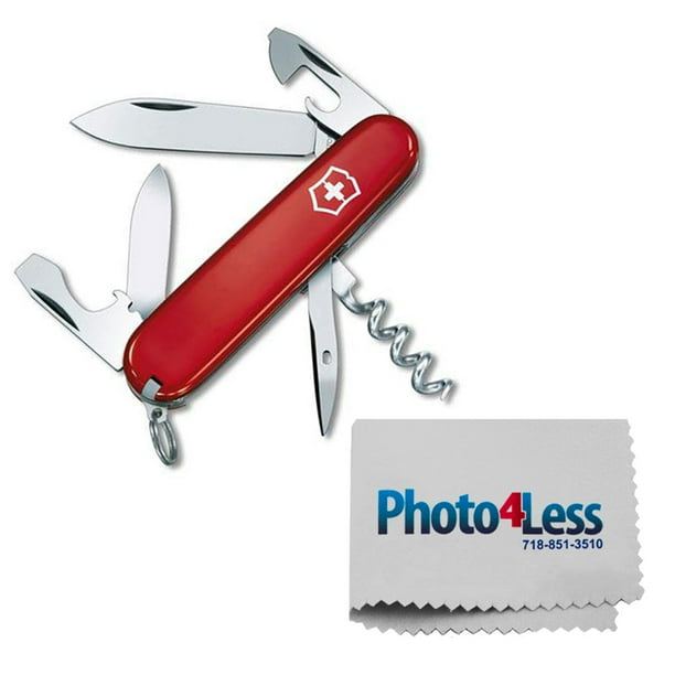 Victorinox Swiss Army Spartan Pocket Knife, Red + Photo4less Cleaning