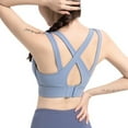 thumbnail image 5 of Sujetadores deportivos de alto impacto para mujer, sujetador deportivo acolchado con tiras, espalda cruzada, sujetadores de yoga, 5 of 5