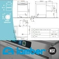 thumbnail image 3 of Eurodib DSP4DPS Lamber Deluxe High-Temp Rack Undercounter Dishwasher, 30 Racks/hr, Stainless Steel, 208-240v, Silver, 3 of 3