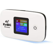 KuWFi 4G LTE Mobile WiFi Hotspot Unlocked Wireless Internet Router Devices with SIM Card Slot for Travel