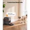 thumbnail image 2 of Cordless WiFi Automatic Cat Feeder – 3L/12 Cup Timed Dispenser for Large Kibble & Snacks, Rechargeable Battery, App Controlled, Convenient Indoor Pet Feeding, 2 of 4