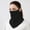B_ Black, variant on UTSJKR UV Sun Protection Face Cover/Neck Gaiter UPF 50+ Reusable UV Face Mask Breathable Cooling Neck Gaiter Sun Protection Earloop Sunscreen Masks Gray