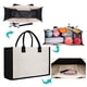 thumbnail image 1 of Bolso De Mujer Bolsas de playa de lona con cinta de asas informales con estampado de letras para ir de compras (estilo 1) Ndcxsfigh Para Estrenar, 1 of 7