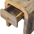 thumbnail image 5 of Artisan Furniture Solid Wood Mini Darcy Oak-ish Nightstand with Curved Edges, 5 of 6