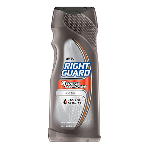 Right Guard Xtreme Odor Combat Hair and Body Wash, Surge, 16 oz