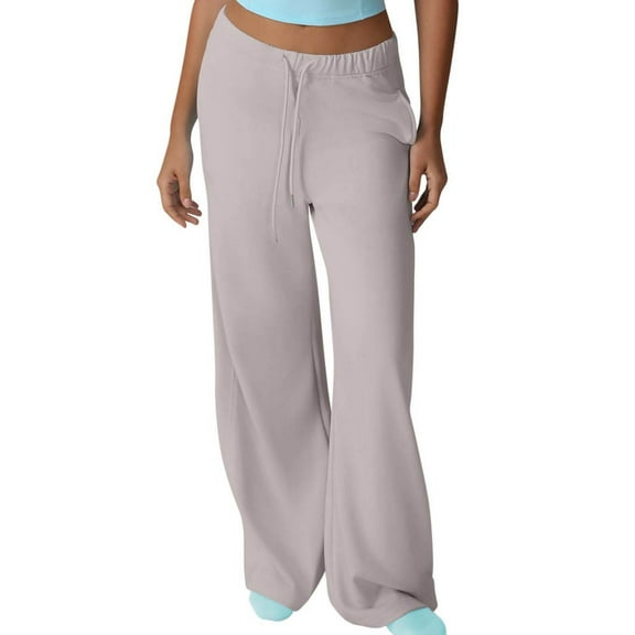 KyCheLot Wide Leg Sweat Pants for Womens High Waist Comfy Soft Athletic Baggy Athletic Pants with Pockets