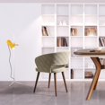 thumbnail image 4 of Ottomanson Palermos Mid Century Modern Easy Assembled Kitchen Dining Chair, Camel, Set of 2, 4 of 5
