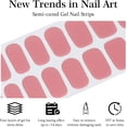 thumbnail image 2 of Semi Cured Gel Nails Strips, 20 PCS Gel Nail Stickers, Nail Polish Strips, Gel Nail Wraps UV for Home Nails DIY, Salon Quality & Easy to Use, 2 of 7