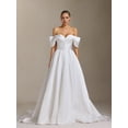 thumbnail image 1 of Vestido de novia Molia con hombros descubiertos y plisado hasta la cola, 1 of 6