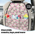 thumbnail image 5 of Naloa Daisies Flowers 2Pcs Anti-Kick Back Seat Cover Kick Mat, Car Seat Protector with 3 Storage Pockets, 5 of 8