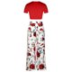 thumbnail image 5 of Traje de cintura con estampado floral de verano para mujer Traje casual de dos piezas a la moda Wmkox8yi bvn762, 5 of 9
