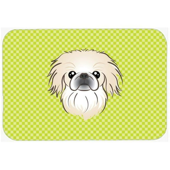 Checkerboard Design with Dog Mouse Pad, Hot Pad or Trivet