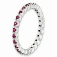 thumbnail image 3 of 925 Sterling Silver Stackable Expressions Created Ruby Ring Size: 10; for Adults and Teens; for Women and Men, 3 of 5