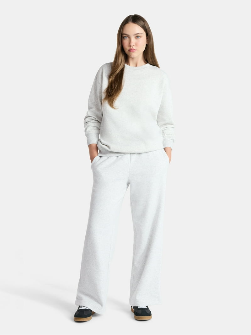 No Boundaries Soft Fleece Wide Leg Pants, 30” Inseam, 1 or 2-Pack