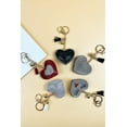 thumbnail image 2 of Heart Shaped Rhinestone Keychain with Clip Snap Hook, 2 of 10