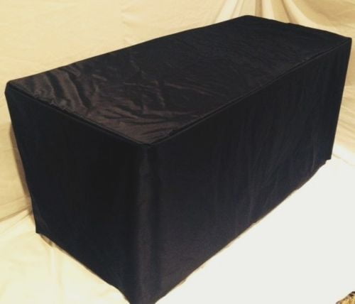 8' ft Fitted Table Cover WATERPROOF Table Cover Patio Shows Outdoor 10 Colors 