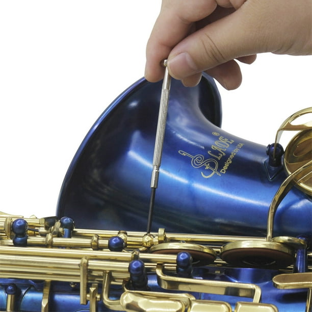 Kit de nettoyage pour saxophone, kit de nettoyage pour saxophone alto  comprenant un chiffon de nettoyage pour saxophone, une brosse pour  embouchure