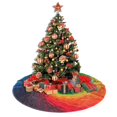 thumbnail image 5 of Faldón para árbol de Navidad, diseño abstracto colorido, 91 cm, 5 of 5