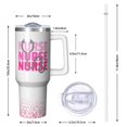 thumbnail image 2 of ‎Superior 40oz Nurse Tumbler, Double Wall Vacuum Insulation Technology, Handle for Easy Carry, A Premium Gift for Nurse Who Deserves the Best, 2 of 5