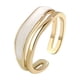 thumbnail image 1 of Anillo metálico de doble capa con goteo de aceite, femenino, versátil, temperamental, abierto y ajustable, 1 of 8