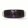 thumbnail image 4 of Bague Oeil de Chat Noire en Acier Inoxydable 8 mm, 4 of 10