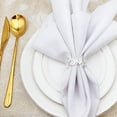thumbnail image 4 of 6 Pcs Napkin Rings Letter Metal Napkin Ring Set Alphabet Napkin Holder, 4 of 5