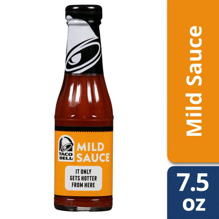 (3 Pack) Taco Bell Mild Sauce, 7.5 oz Bottle