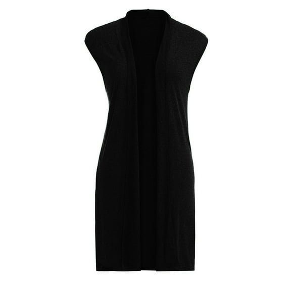 Dgankt Women's Clothing Women's Sleeveless Open Front Draped Cardigan Vest Lightweight Cool Coat