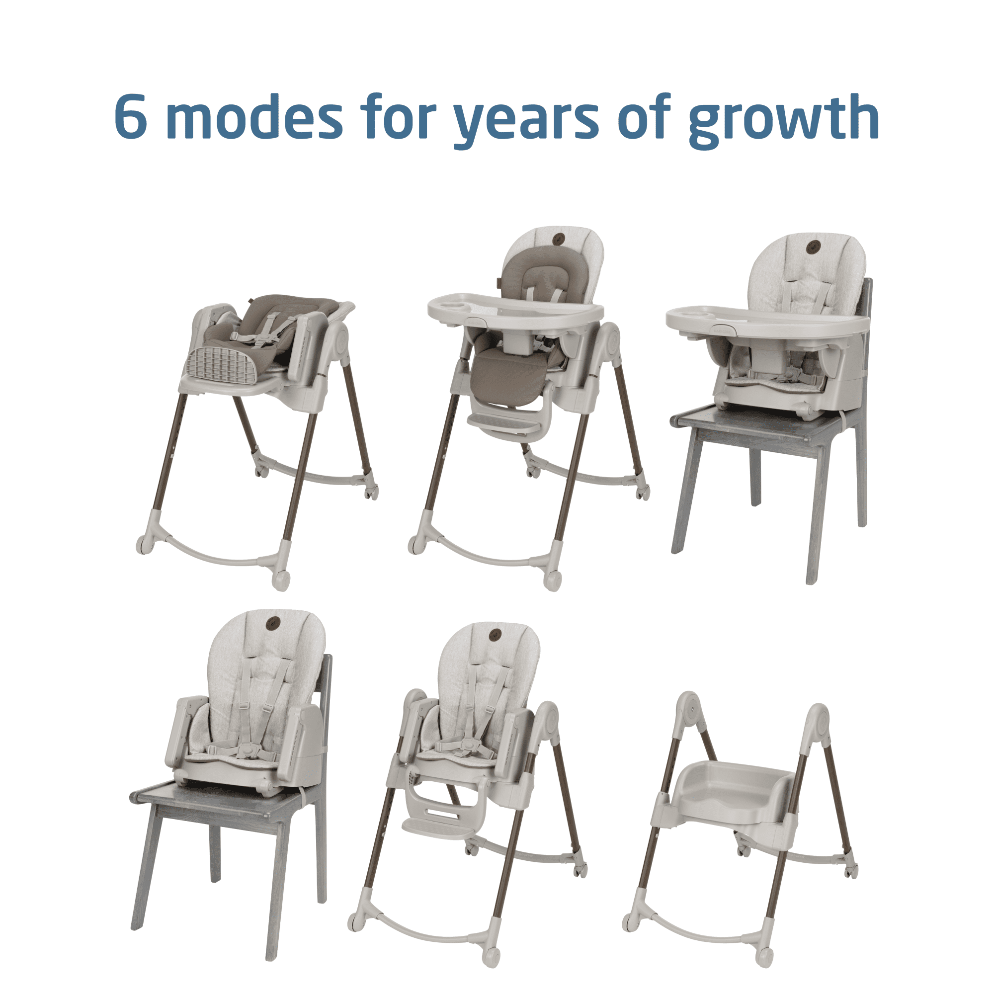 Maxi-Cosi Minla 6-in-1 High Chair, Classic Truffle