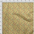 thumbnail image 4 of oneOone Cotton Silk Yellow Fabric Floral Flower With Bird Diy Clothing Quilting Fabric Print Fabric By Yard 42 Inch Wide, 4 of 4