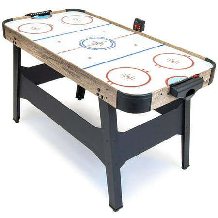 GoSports 54 Inch Air Hockey Arcade Table for Kids & Adults - Includes 2 Pushers  3 Pucks  AC Motor  and LED Scoreboard