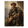 thumbnail image 3 of Designart "Stylish 1850S Adventurous Portrait" Fashion Print on Natural Pine Wood, 3 of 5
